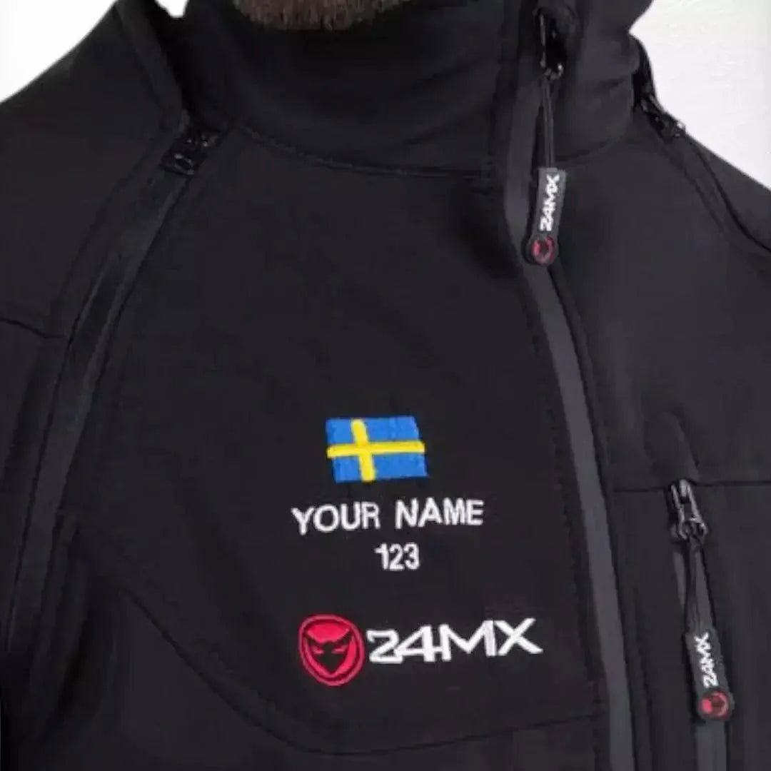 Personalized 24MX Team Softshell with Detachable Sleeves - Speedxcrafts