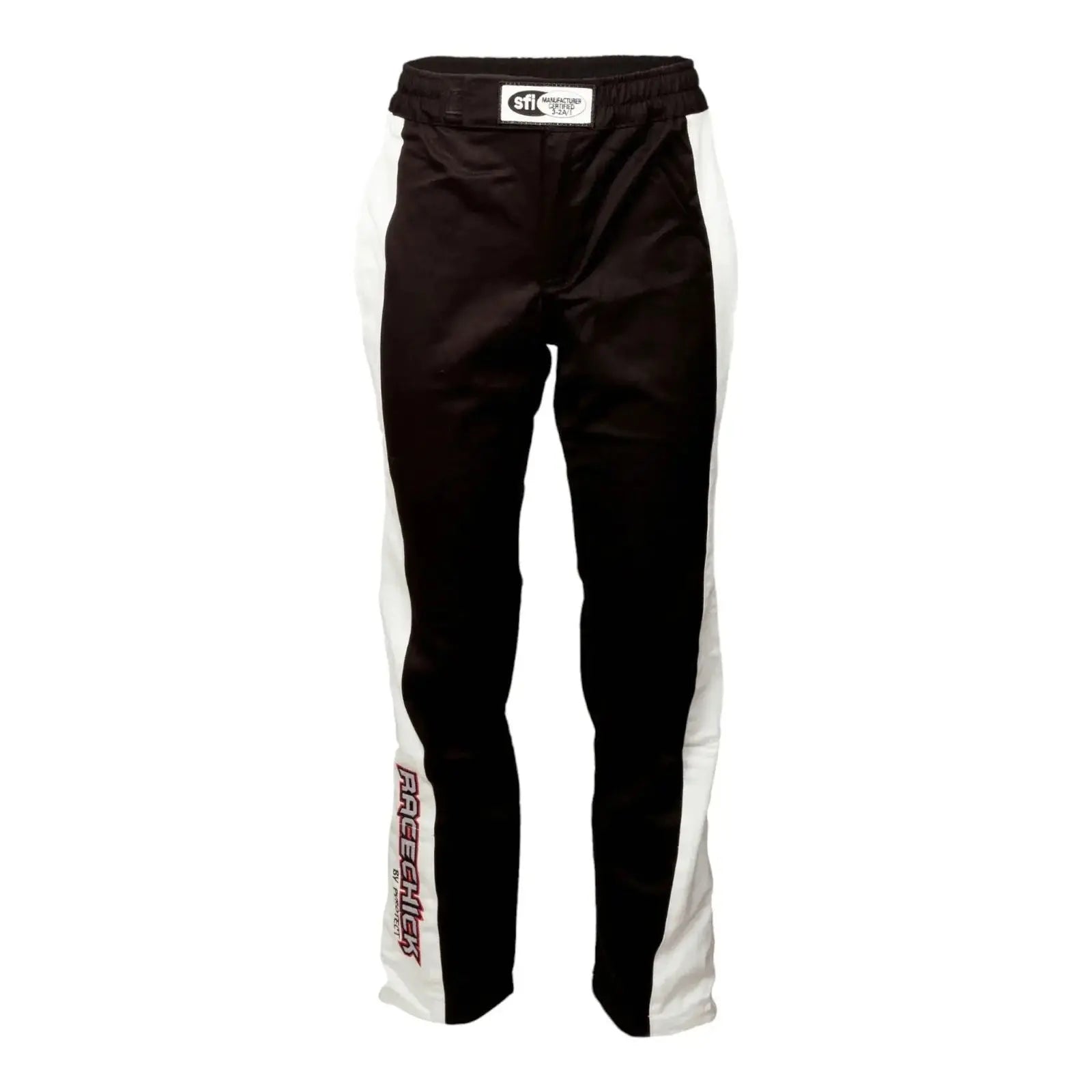 RACECHICK Fierce Women's Racing Suit | SFI 3.2A/1 - Black/White - Speedxcrafts