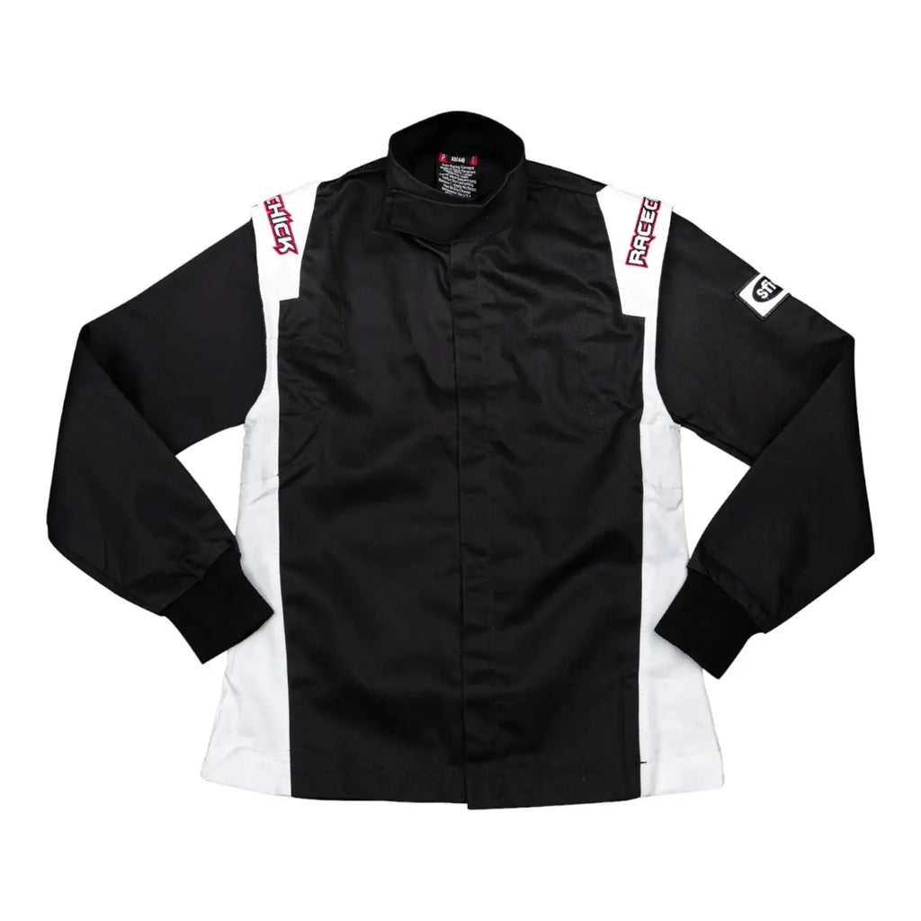 RACECHICK Fierce Women's Racing Suit | SFI 3.2A/1 - Black/White - Speedxcrafts