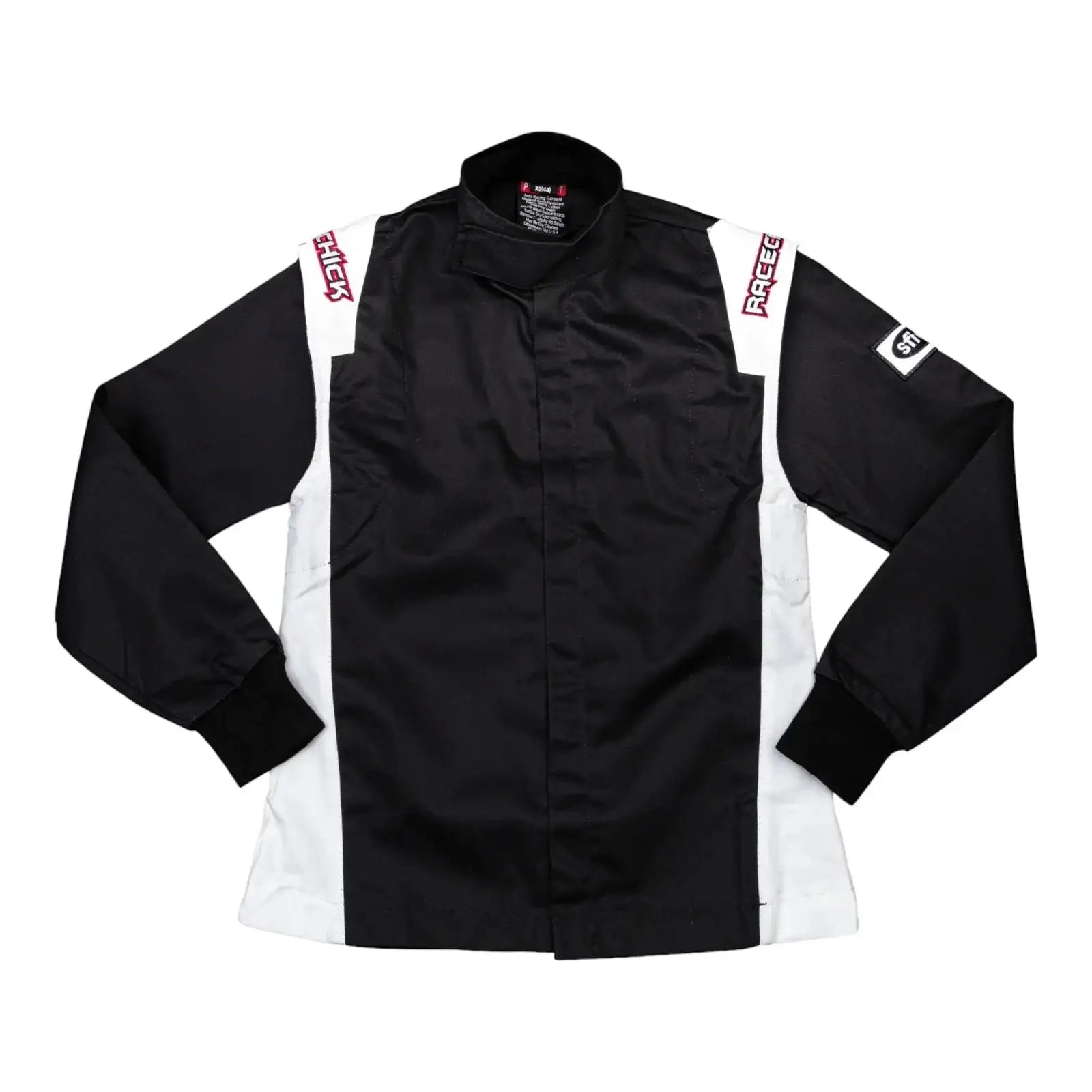 RACECHICK Fierce Women's Racing Suit | SFI 3.2A/1 - Black/White - Speedxcrafts