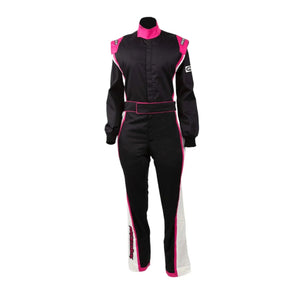 RACECHICK Fierce Women's Racing Suit | SFI 3.2A/1 - Black/Pink - Speedxcrafts