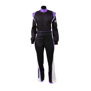 RACECHICK Fierce Women's Racing Suit | SFI 3.2A/1 - Black/Purple - Speedxcrafts