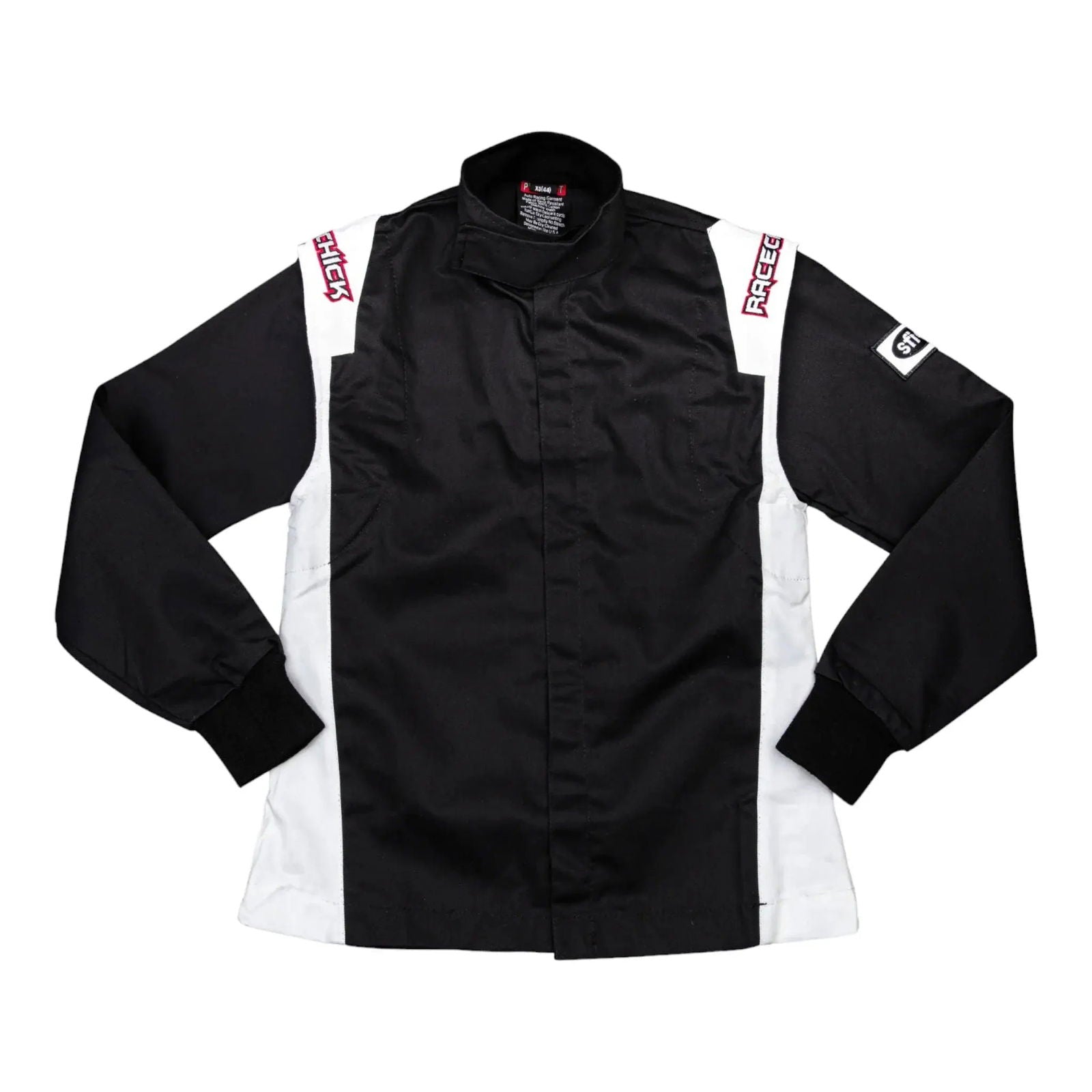 RACECHICK Fierce Women's Racing Suit | SFI 3.2A/1 - Black/White - Speedxcrafts