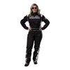 RACECHICK Fierce Women's Racing Suit | SFI 3.2A/1 - Black/White - Speedxcrafts