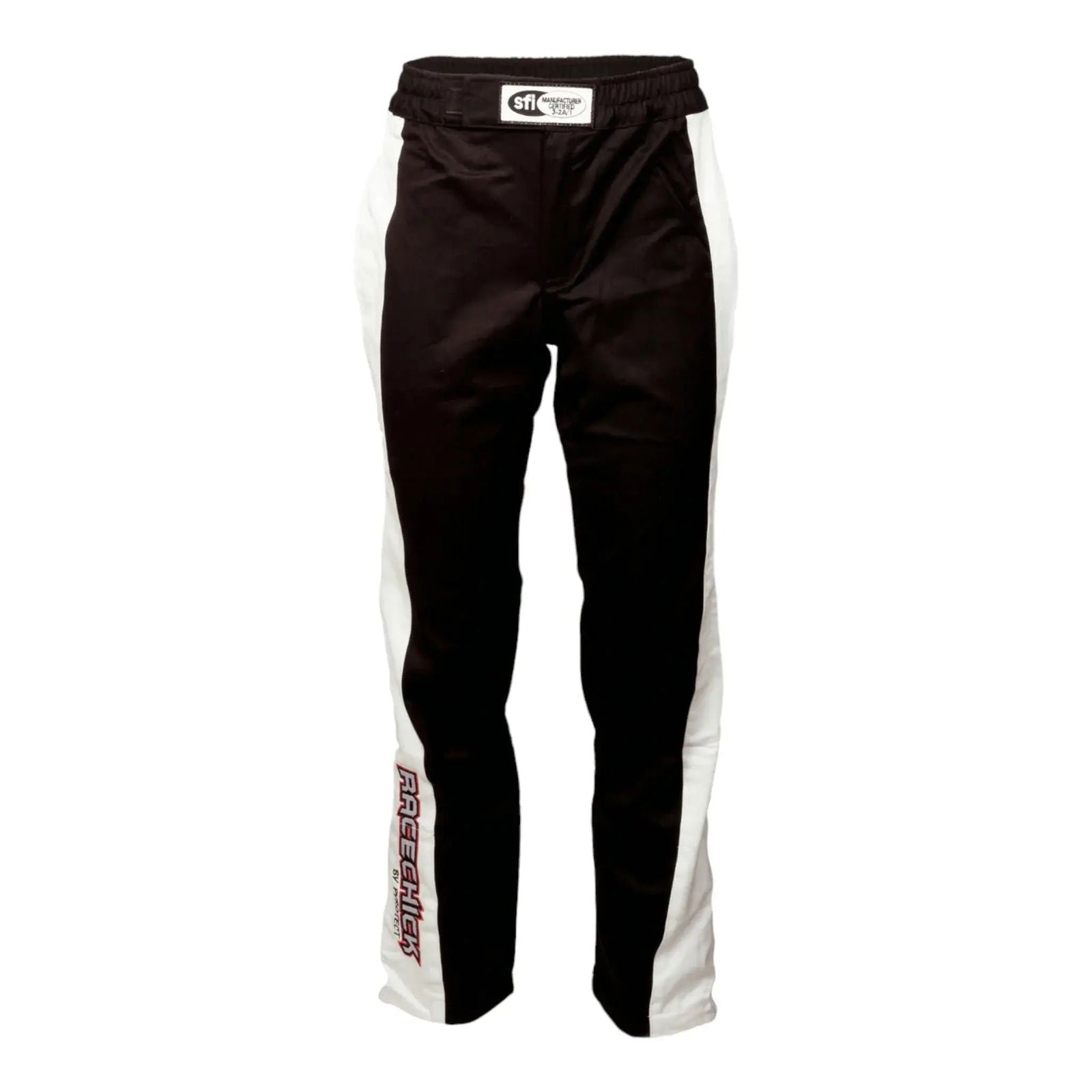 RACECHICK Fierce Women's Racing Suit | SFI 3.2A/5 - Black/White - Speedxcrafts