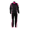 RACECHICK Fierce Women's Two-Piece Racing Suit | SFI 3.2A/5 - Black/Pink - Speedxcrafts