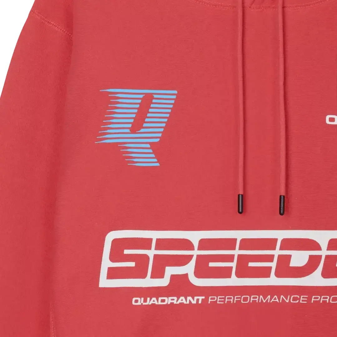 RED SPEEDCO HOODIE - Speedxcrafts