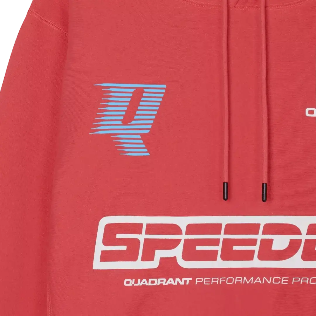 RED SPEEDCO HOODIE - Speedxcrafts