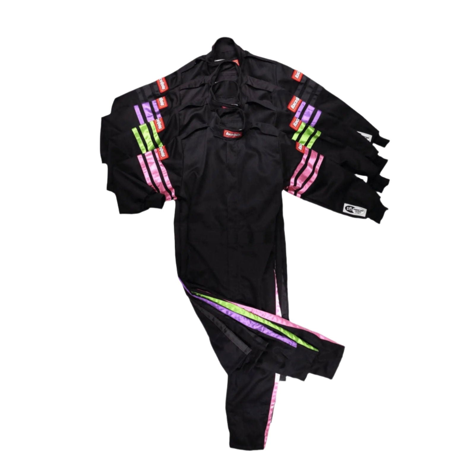 RaceQuip Kids Black Single Layer Racing Suit – Lightweight & Comfortable Protective Gear - Speedxcrafts
