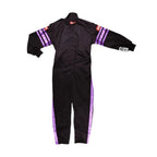 RaceQuip Kids Black Single Layer Racing Suit – Lightweight & Comfortable Protective Gear - Speedxcrafts