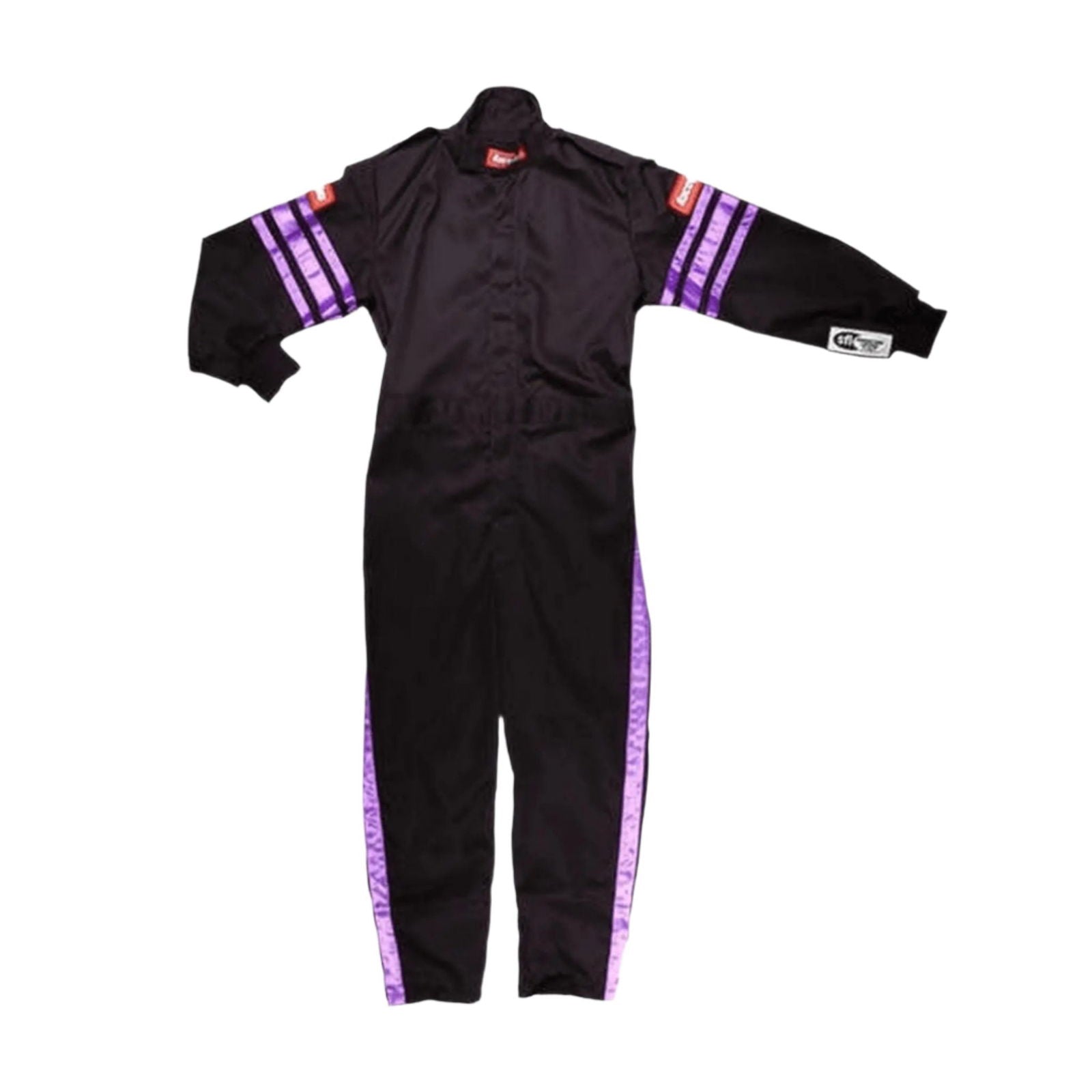 RaceQuip Kids Black Single Layer Racing Suit – Lightweight & Comfortable Protective Gear - Speedxcrafts