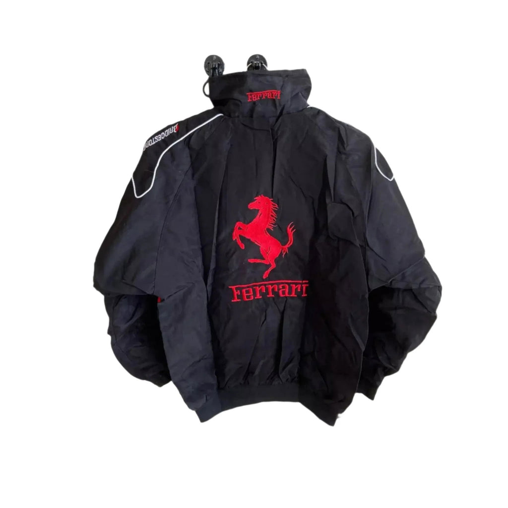 Rare Vintage Style Red and Black Ferrari Racing | Bomber Jacket - Speedxcrafts