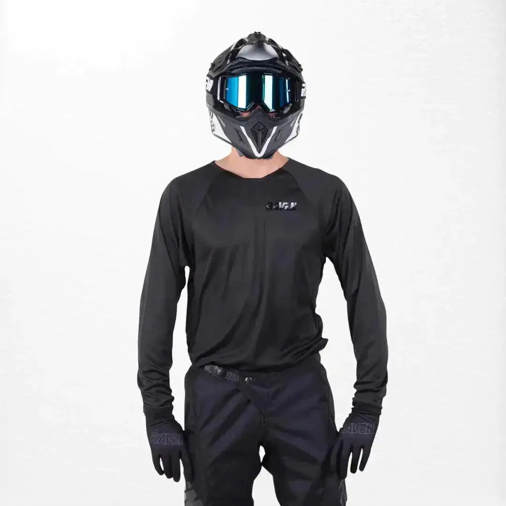 Raven Rival MX Jersey Black - Speedxcrafts