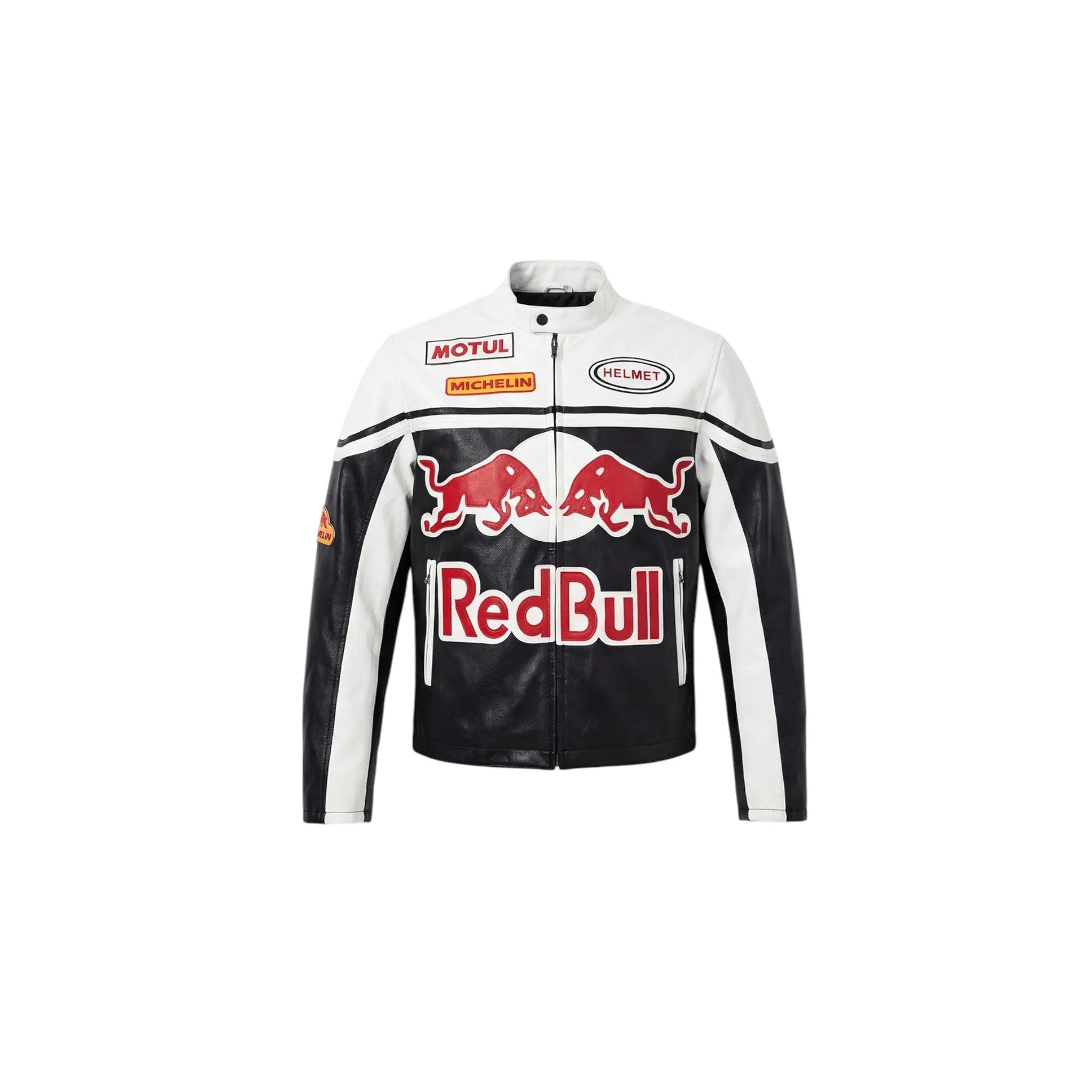 Red Bull Racing Leather Jacket - White Edition