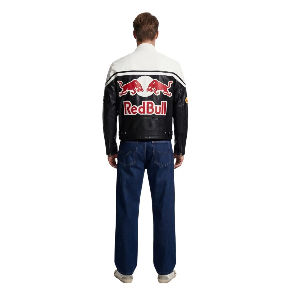 Red Bull Racing Leather Jacket - White Edition