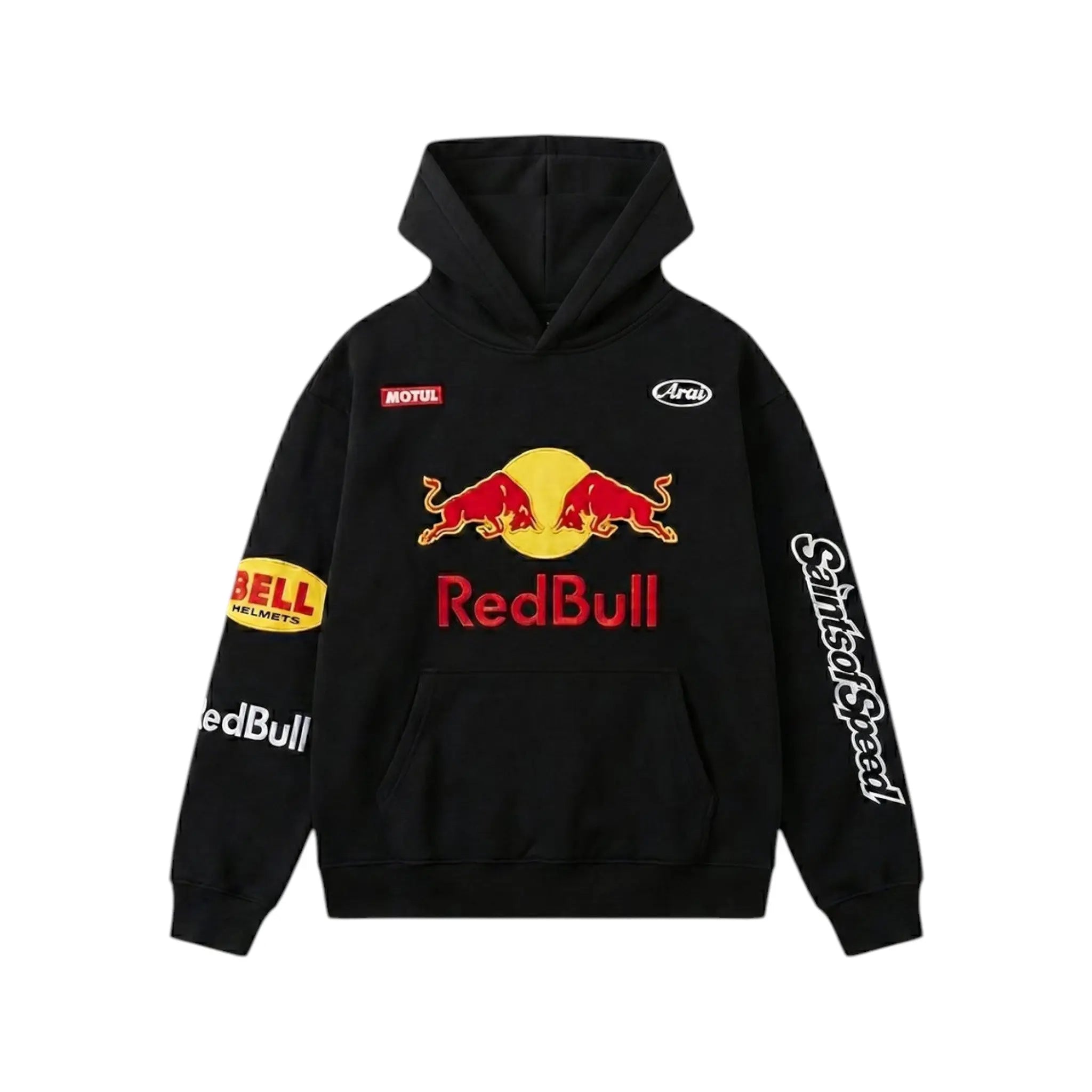 Red Bull Racing Vintage Hoodie-Black Edition