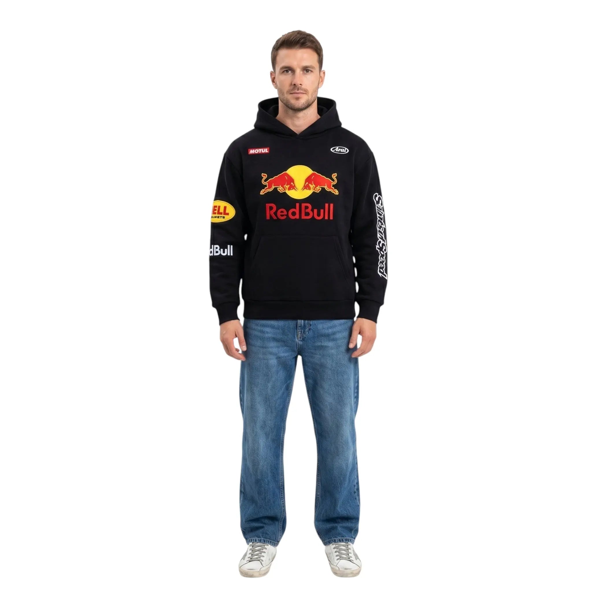 Red Bull Racing Vintage Hoodie-Black Edition