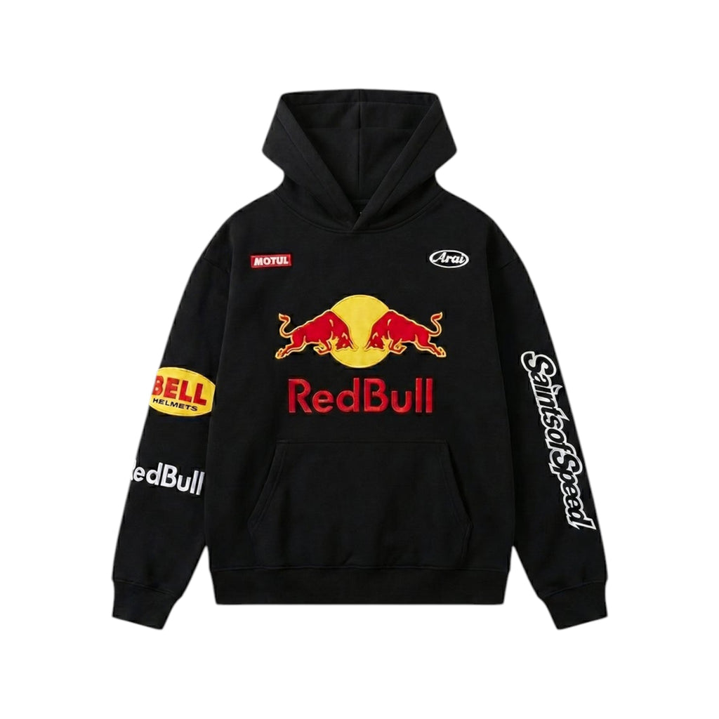 Red Bull Racing Vintage Hoodie-Black Edition