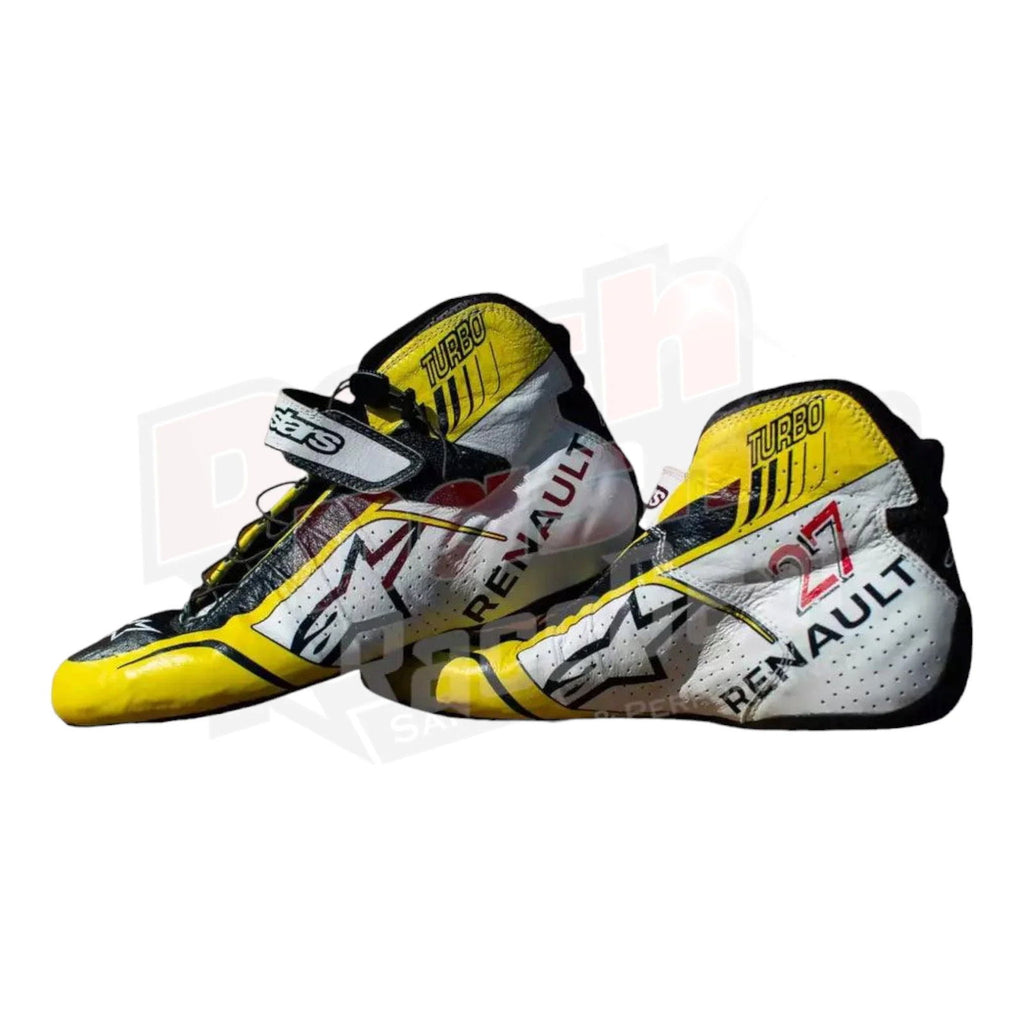 Renault Nico Hulkenberg Special edition French GP Race boots - Speedxcrafts