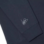 SCRIPT PETROL BLUE HOODIE - Speedxcrafts