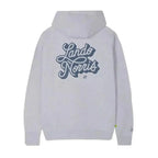 SCRIPT WHITE HEATHER HOODIE - Speedxcrafts