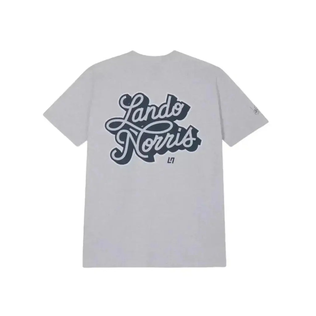 SCRIPT WHITE HEATHER SHORT SLEEVE TEE - Speedxcrafts