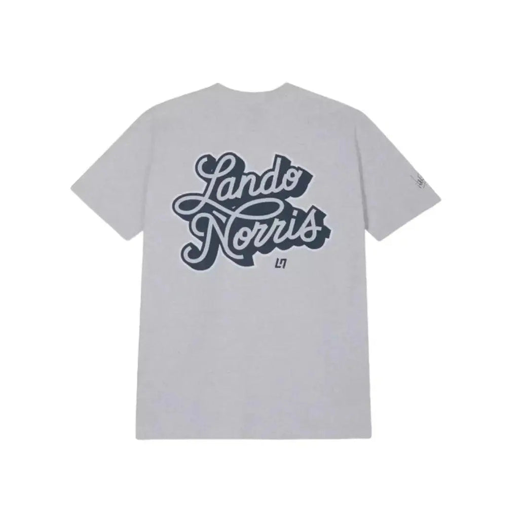 SCRIPT WHITE HEATHER SHORT SLEEVE TEE - Speedxcrafts