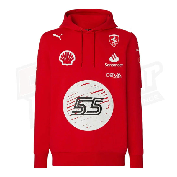 Scuderia Ferrari Carlos Sainz Puma hooded sweatshirt - Joshua Vides - Speedxcrafts