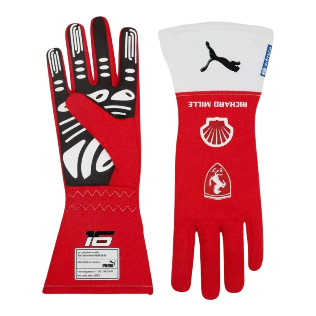Scuderia Ferrari Charles Leclerc F1 PRO gloves - Joshua Vides - Speedxcrafts