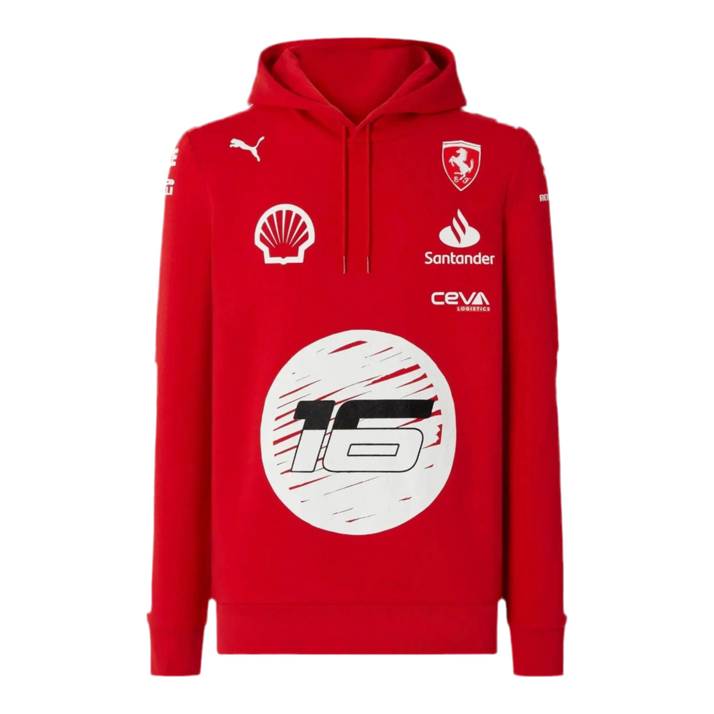 Scuderia Ferrari Charles Leclerc Puma hooded sweatshirt - Joshua Vides - Speedx Crafts