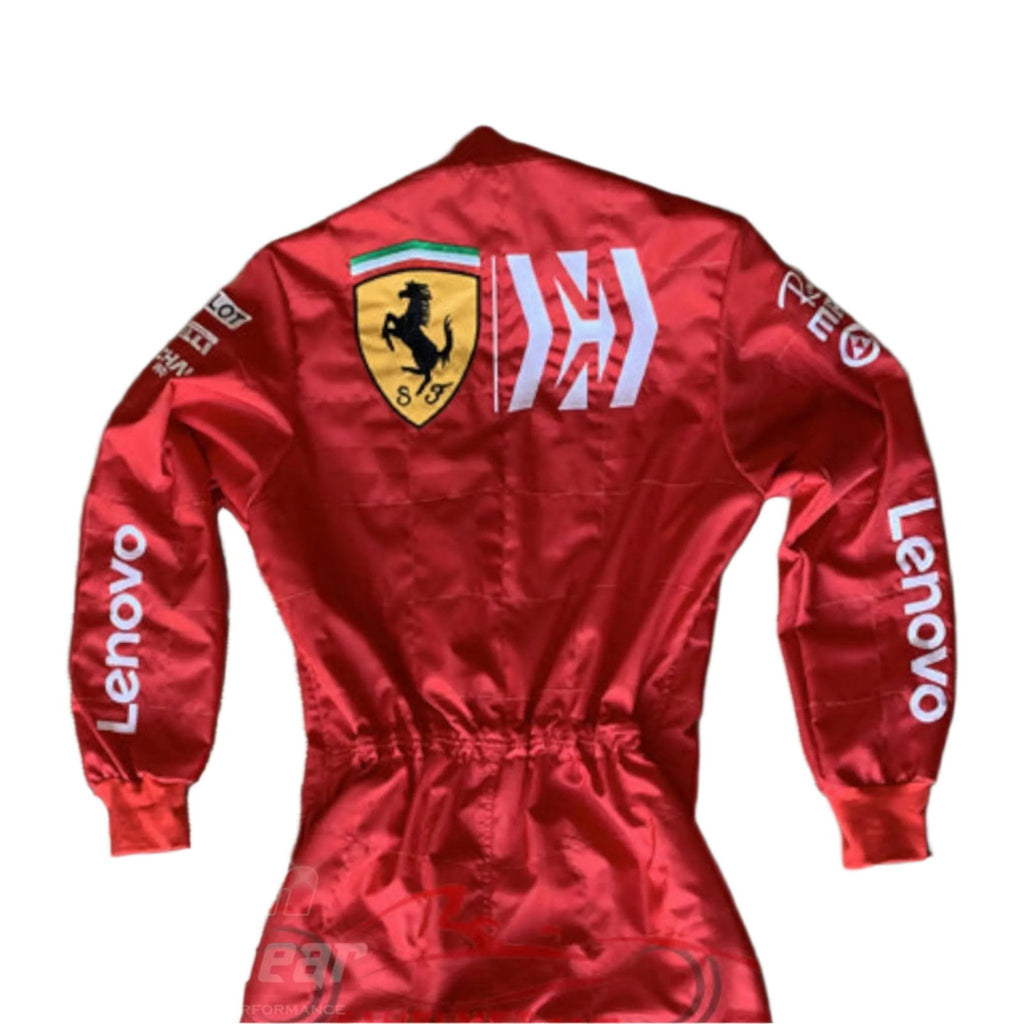 Sebastian Vettel Ferrari Mission Winnow F1 Embroidered Racing Suit - Speedxcrafts