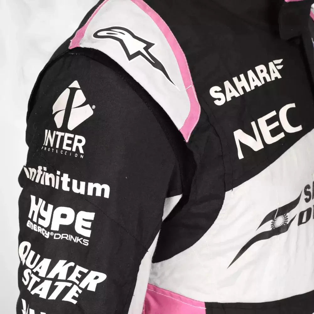Sergio Pérez 2017 Sahara Force India F1 Team Race Suit - Speedxcrafts