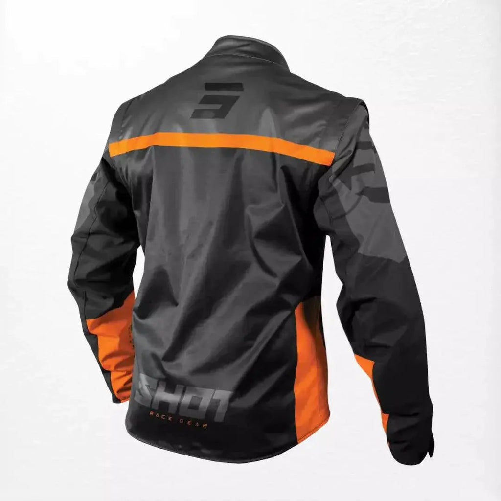 Shot Softshell Lite 2.0 Enduro Jacket Black-Orange - Speedxcrafts
