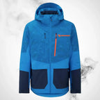 Ski Jacket Ziener Trivor Lady Padded Blue Foggy Print Dark Navy - 2023/24 - Speedxcrafts