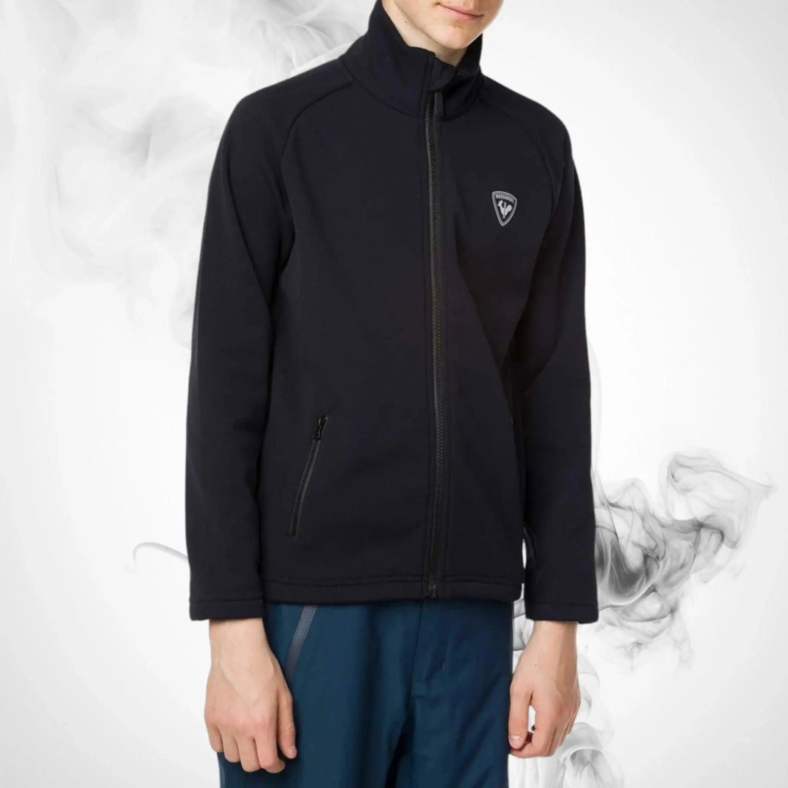 Ski Hoodie ROSSIGNOL Boy Fz Clim Black - 2020/21 - Speedxcrafts