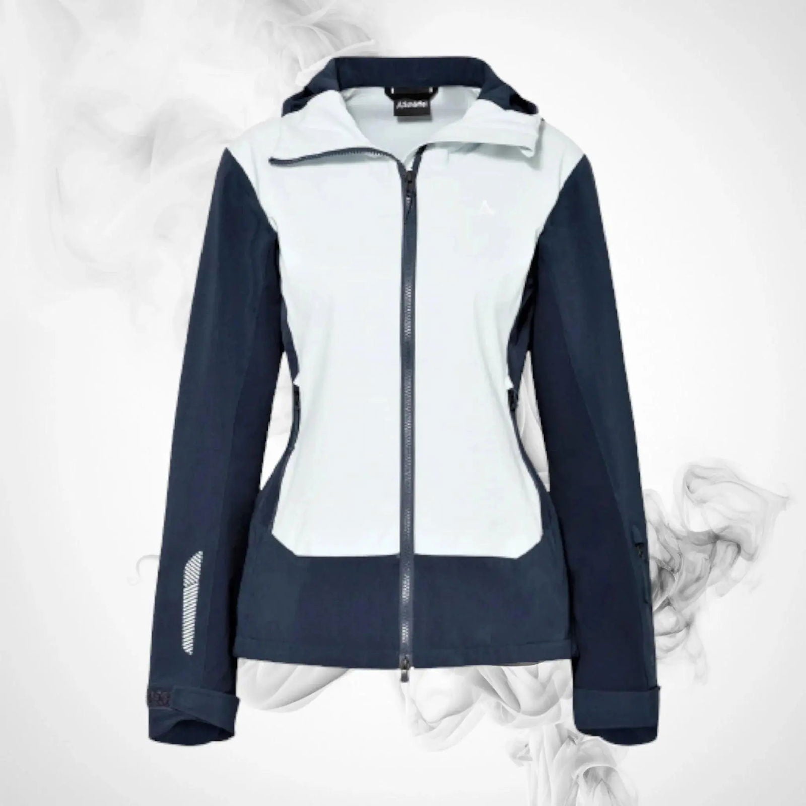 Ski Hoodie SCHOFFEL Softshell Jacket Miara L Navy/Light Blue - 2021/22 - Speedxcrafts