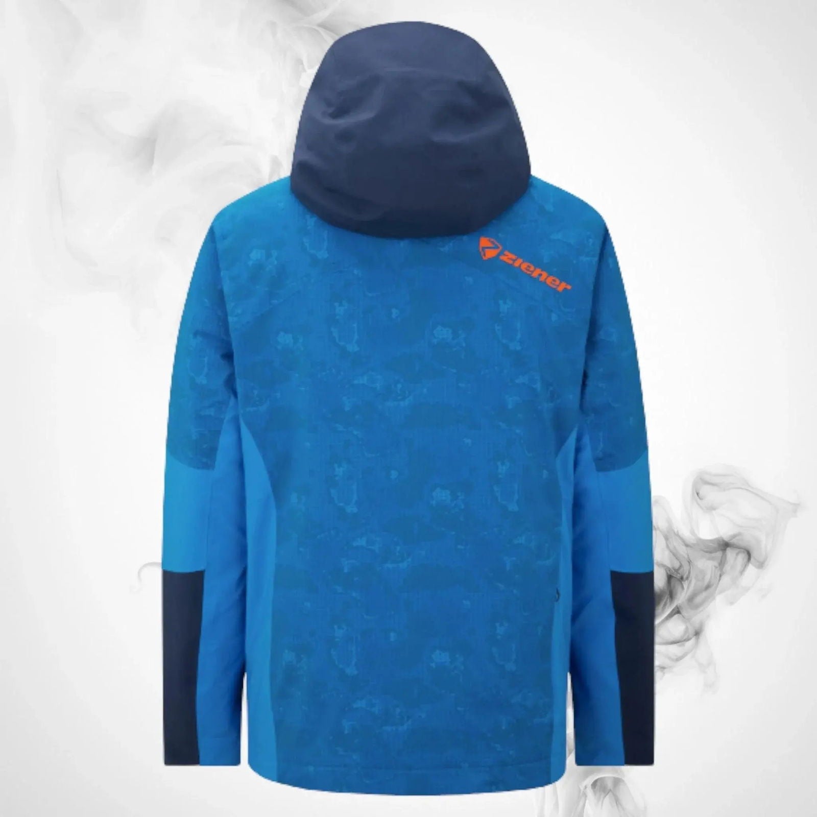 Ski Jacket Ziener Trivor Lady Padded Blue Foggy Print Dark Navy - 2023/24 - Speedxcrafts