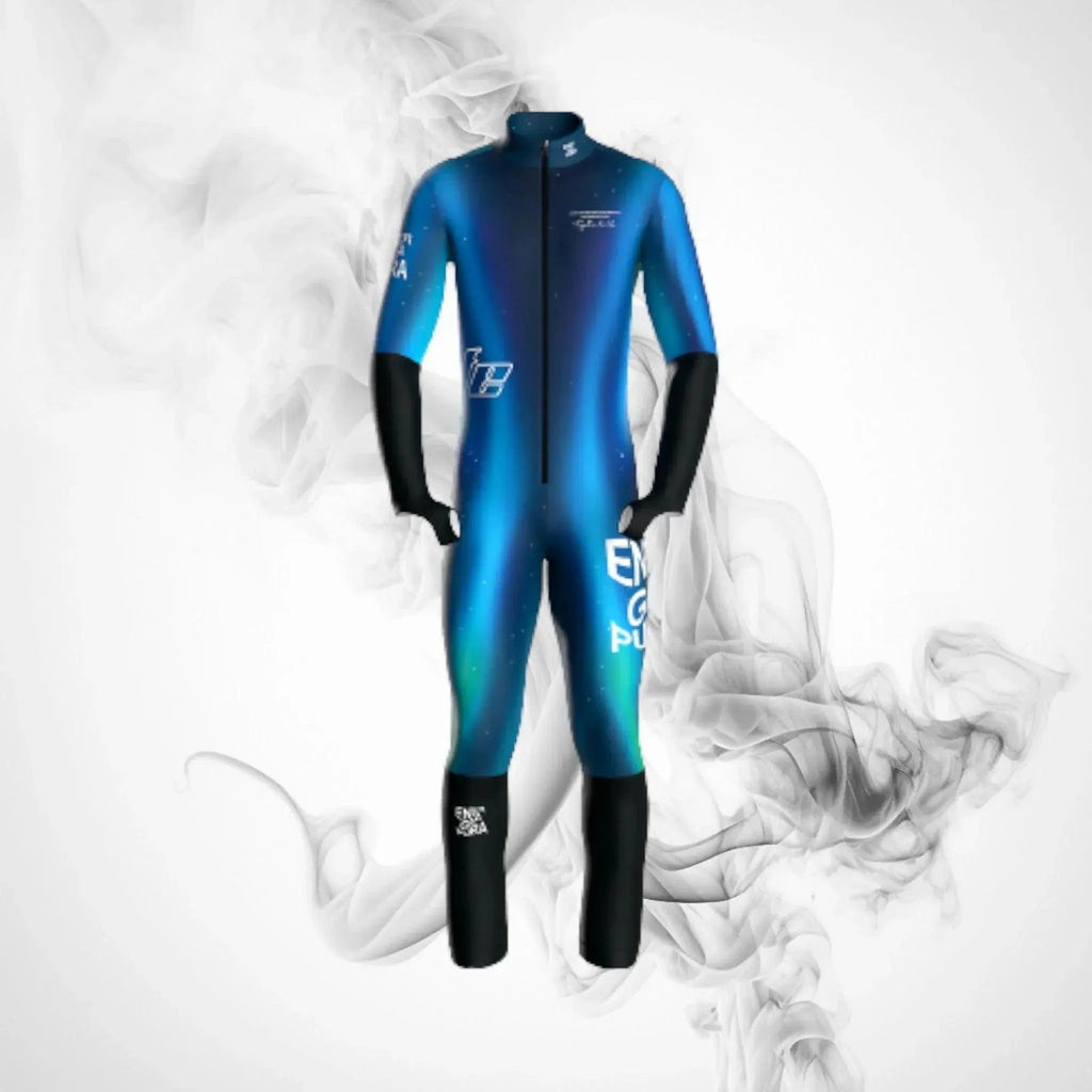 Ski Race Suit ENERGIAPURA Aurora Blue Junior - Speedxcrafts