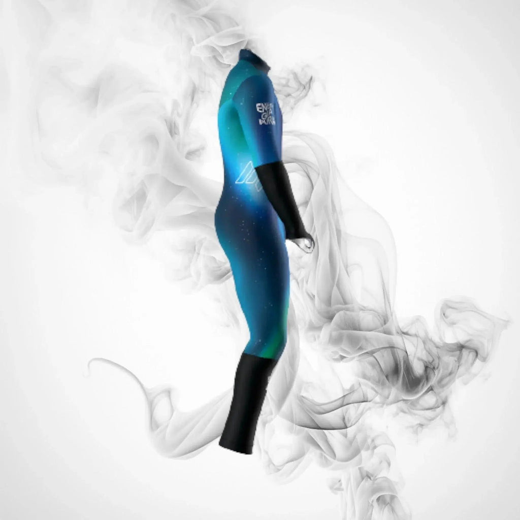 Ski Race Suit ENERGIAPURA Aurora Blue Junior - Speedxcrafts