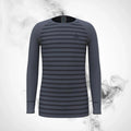 Ski Termoactive T-shirt Odlo Active Warm Eco Kids Stripes BL Top Crew Neck L/S - 2023/24 - Speedxcrafts