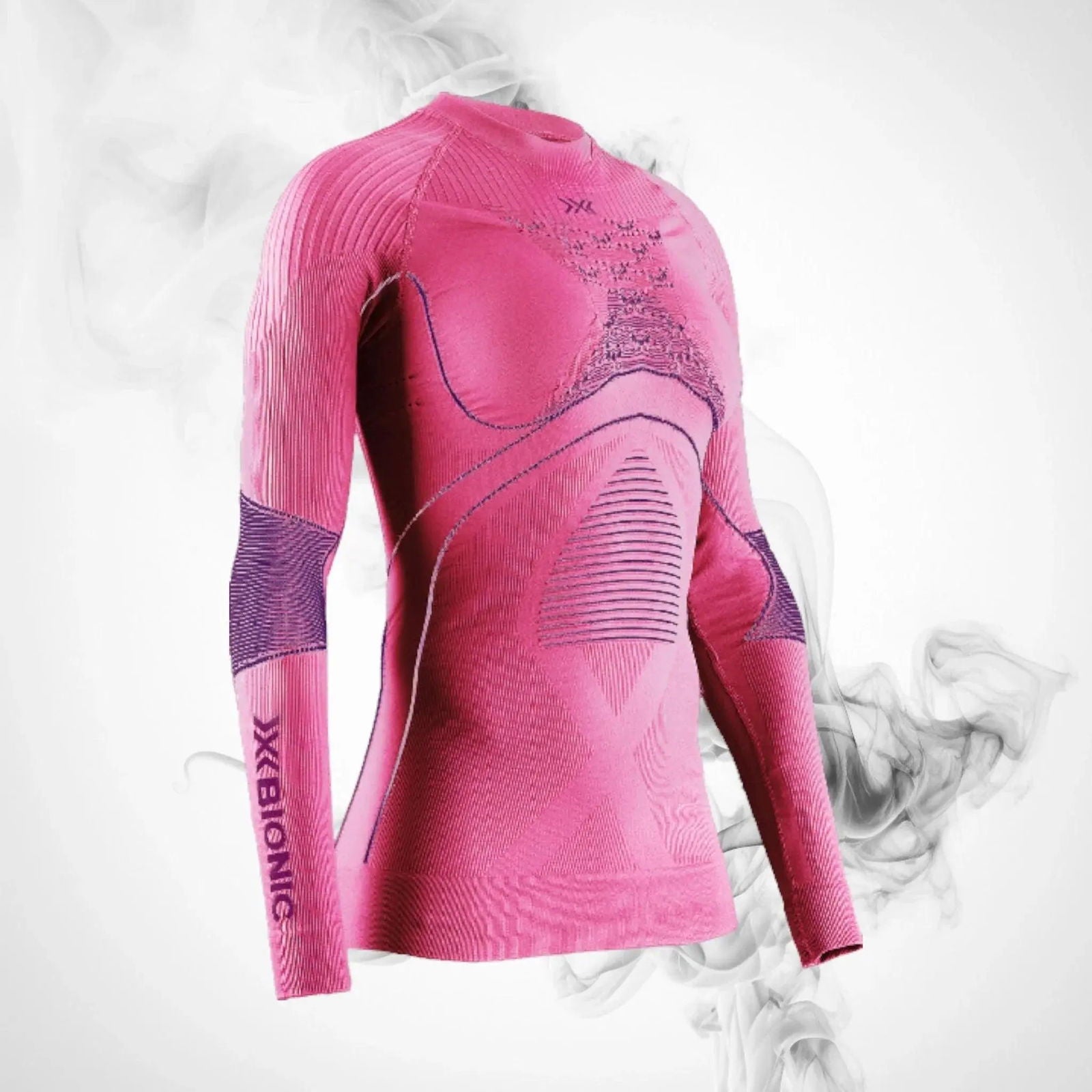 Ski Thermal underwear X-bionic Energy Accumulator 4.0 Shirt LG SL Wmn Magnolia Purple/Fuchsia - 2023/24 - Speedxcrafts