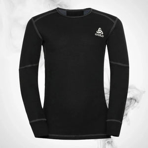 Ski Underwear shirt Odlo Active X-Warm Kids Eco BL Top Crew Neck LS Black - 2023/24 - Speedxcrafts