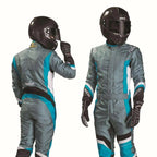 Sparco X-Light KS-7 Replica Kart Suit - Black/Grey Lightweight Racing - Speedxcrafts