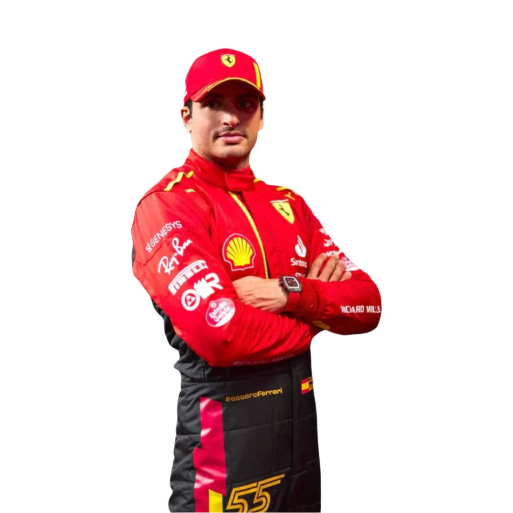 Special Ferrari Race Suit  Carlos Sainz 2023 F1 Spain GP - Speedxcrafts