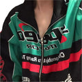 Speed Motor Green F1 Racing Jacket - Stylish Motorsport Gear - Speedxcrafts