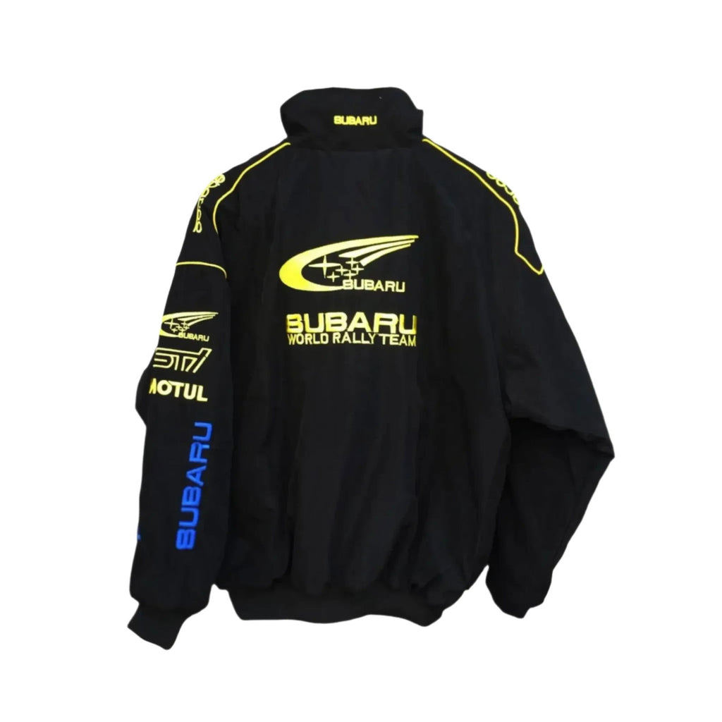 Subaru Racing Vintage Zip-Up Jacket - Unisex Motorsport Apparel - Speedxcrafts