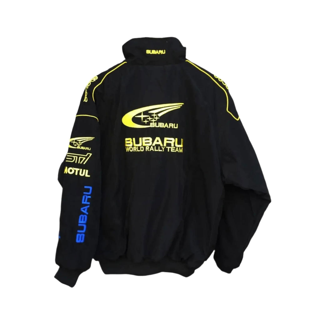 Subaru Racing Vintage Zip-Up Jacket - Unisex Motorsport Apparel - Speedxcrafts