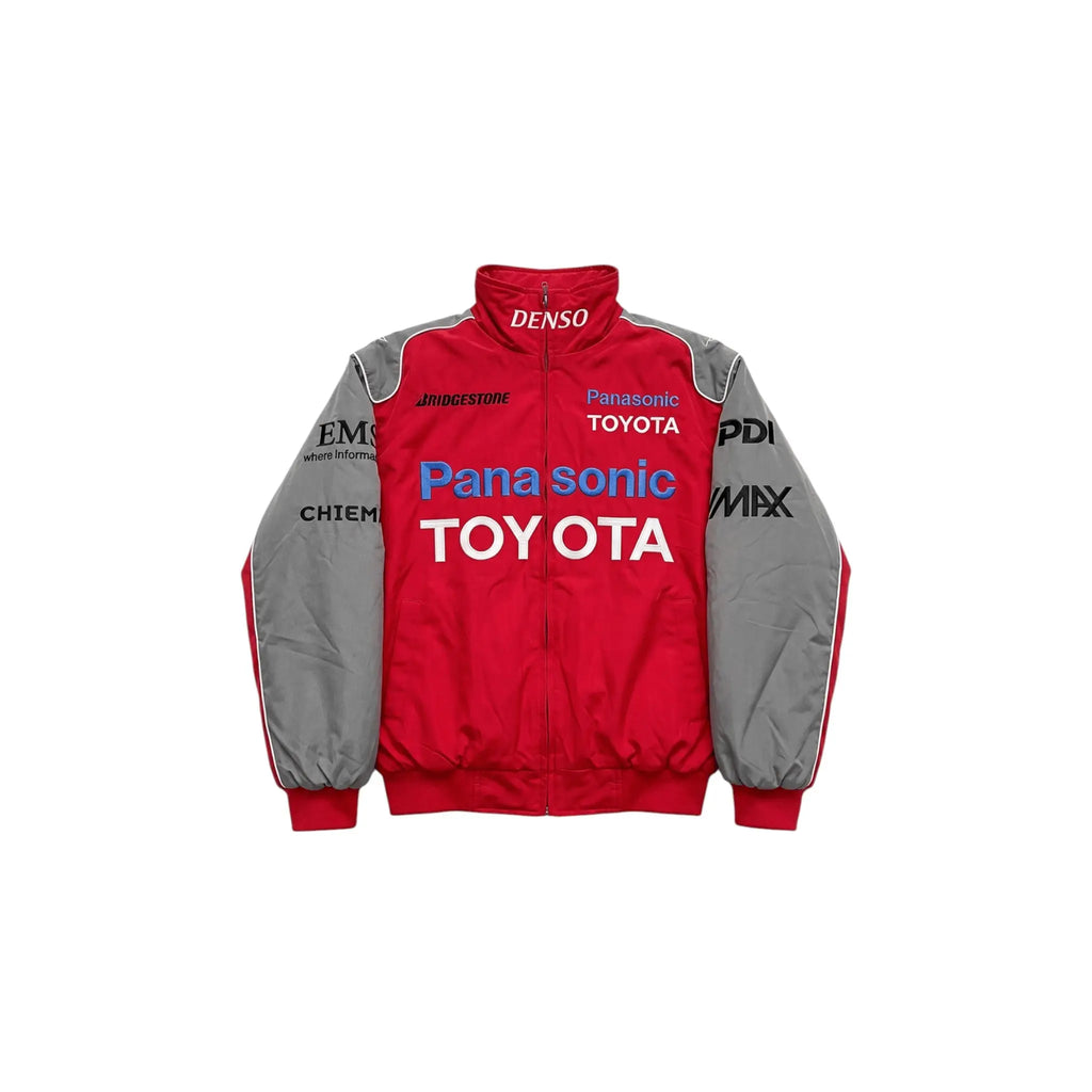 Toyota F1 Vintage Racing Jacket - Red&Grey Edition
