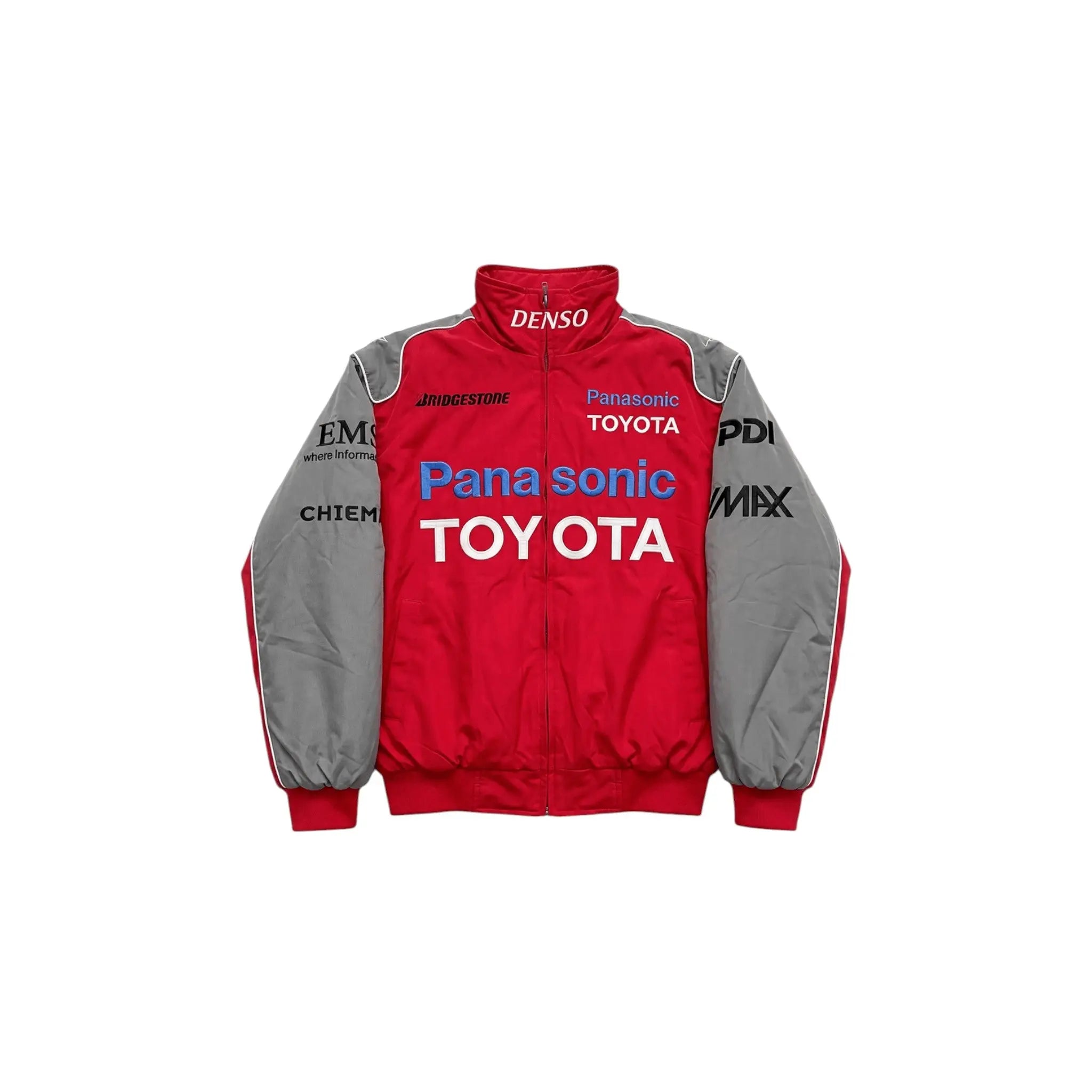 Toyota F1 Vintage Racing Jacket - Red&Grey Edition