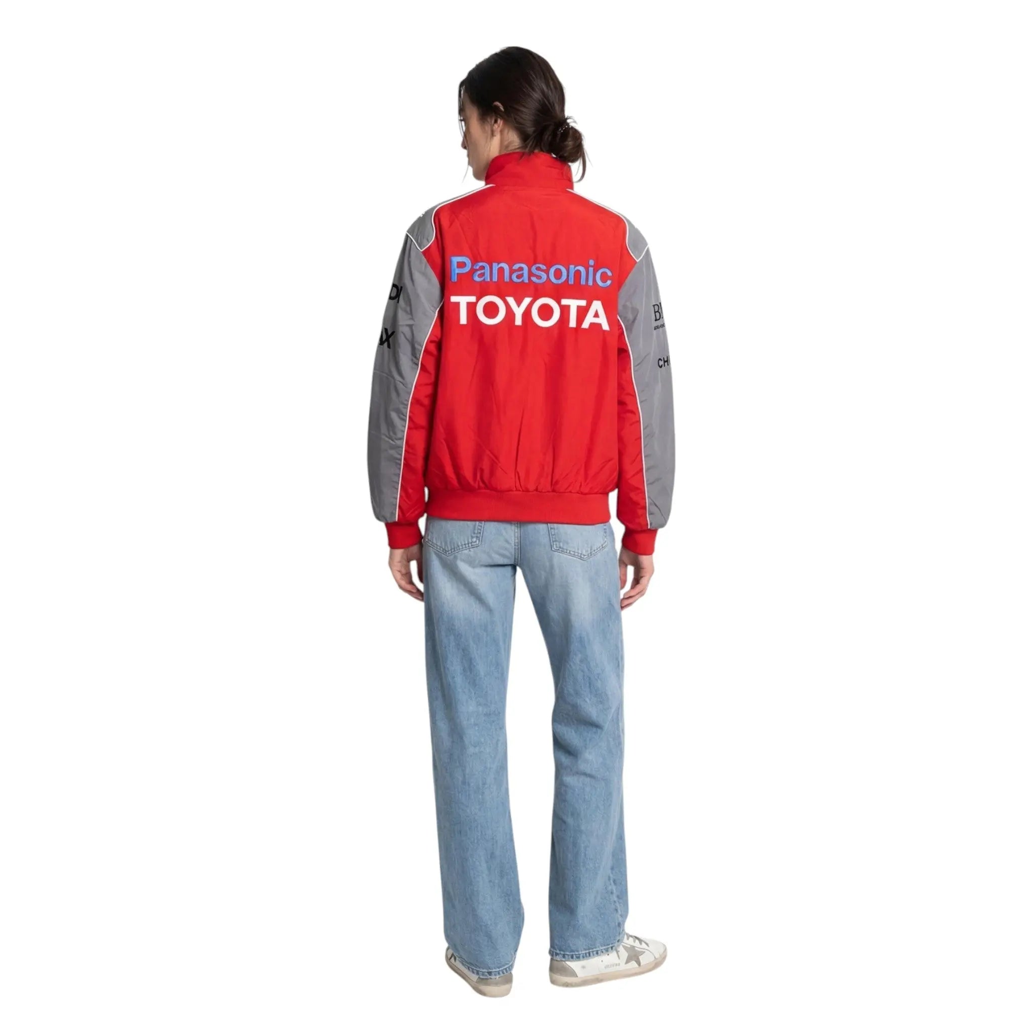 Toyota F1 Vintage Racing Jacket - Red&Grey Edition